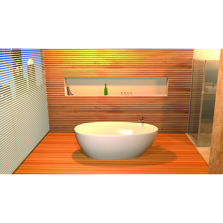 Jaquar Eggy 1800mm x 850mm Freestanding Standard Enamelled Bathtub